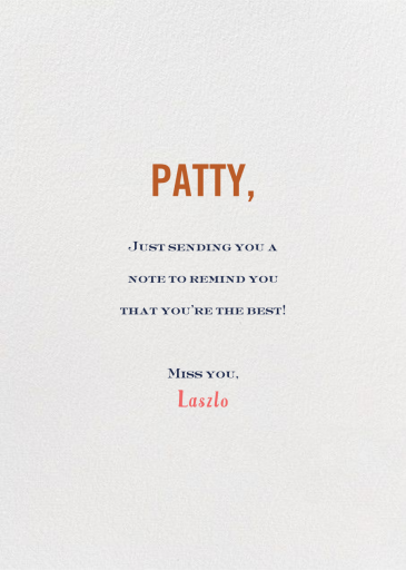 Hi Kittie - Greeting Card by Mr. Boddington's Studio - Back