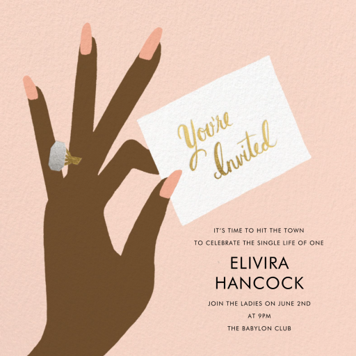 You're Invited Ring - Bachelorette Party Invitation by Rifle Paper Co.