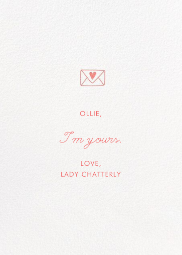 Favorite Things (Anke Weckmann) - Valentine's Day Card by Red Cap Cards - Back