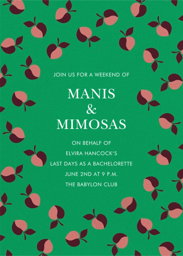 Happy Apples - Bachelorette Party Invitation by kate spade new york