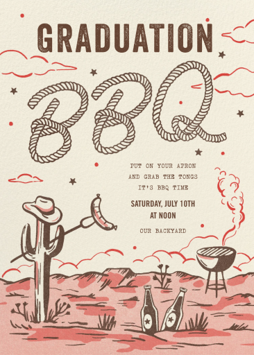 Desert BBQ - Graduation Party Invitation by Paperless Post