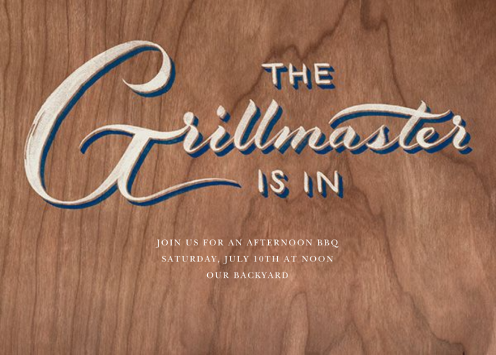 Grillmaster - BBQ Invitation by Paperless Post