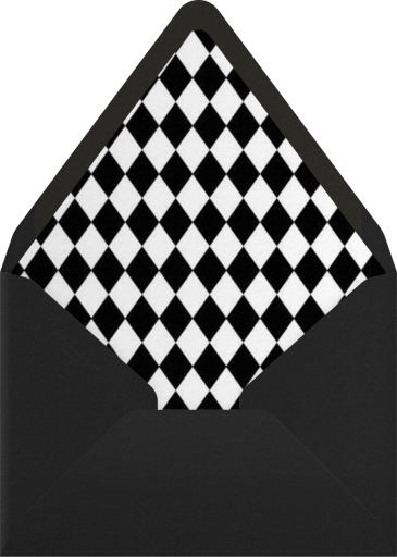 Harlequin Mask - Paperless Post Envelope