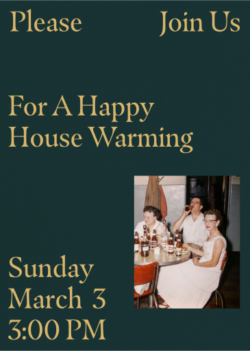 Happy Spaces - Housewarming Invitation by Goods Gang