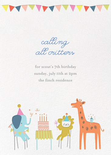 Jungle Birthday Bash by Little Cube