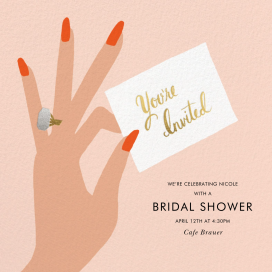 You're Invited Ring - Bridal Shower Invitation by Rifle Paper Co.