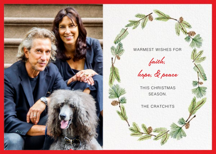 Delicate Firs Photo (Split Screen) - Greeting Card by Paperless Post