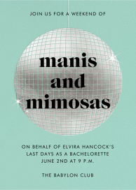 Sparkly Disco Ball - Bridal Shower Invitation by Paperless Post