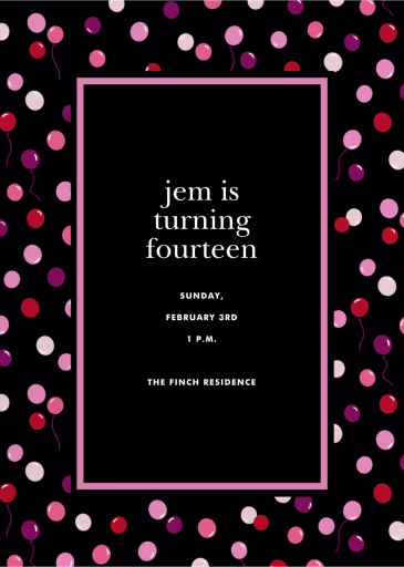Ballooned - Birthday Invitation by kate spade new york