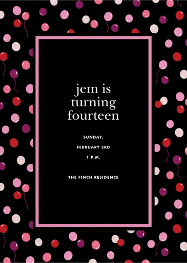 Ballooned - Birthday Invitation by kate spade new york