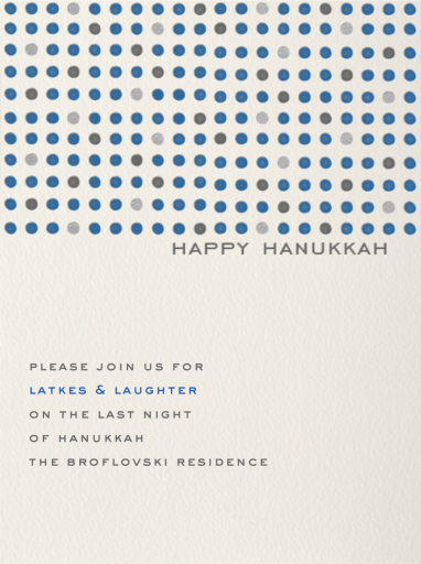 Hannukah Dots - Hanukkah Invitation by Paperless Post