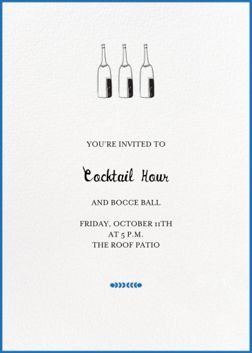 Bubbly for All - Happy Hour Invitation by Mr. Boddington's Studio