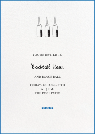 Bubbly for All - Dining & Drinks Invitation by Mr. Boddington's Studio