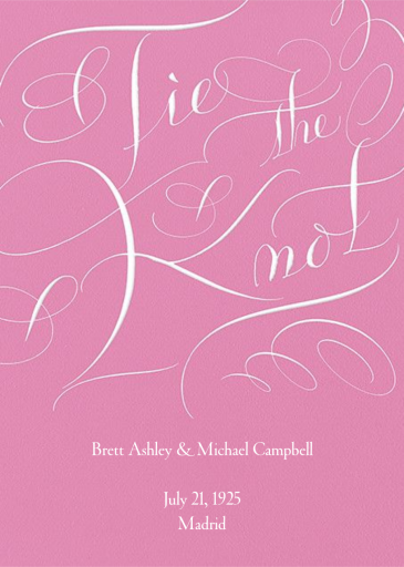 Tie The Knot Script by Bernard Maisner