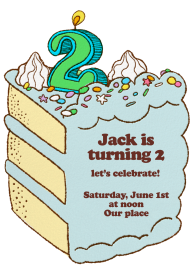 Birthday Cake Slice - Birthday Invitation by Hello!Lucky