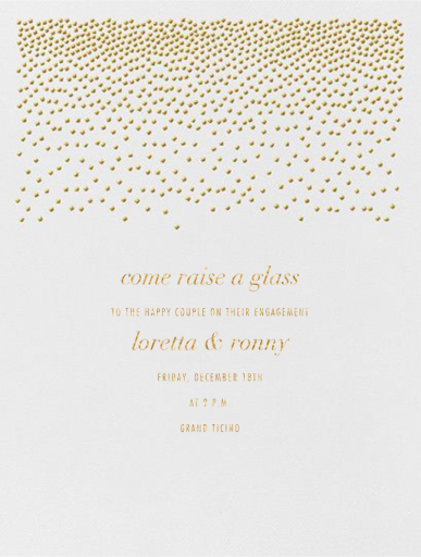 Jubilee I (Tall) - Engagement Party Invitation by Kelly Wearstler