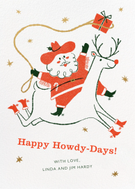 Cowboy Claus - Christmas Card by Paperless Post