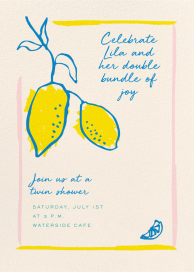 Squeeze the Day - Baby Shower Invitation by Pulp Templates Co.