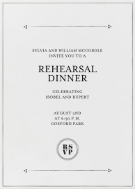 BoddingtonTelegram - Rehearsal Dinner Invitation by Mr. Boddington's Studio