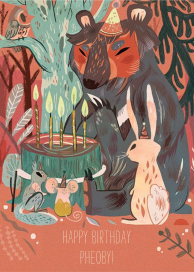 Mr. Bear (Meg Hunt) - Birthday Card by Red Cap Cards