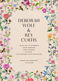 Linen Garden - Wedding Invitation by Liberty