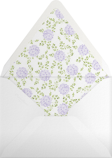 Watercolor Dahlias - Paperless Post Envelope