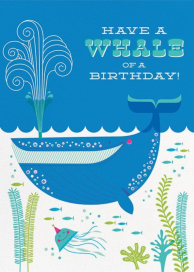 Whale of a Birthday - Birthday Card by Hello!Lucky