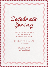 Stripes and Waves - Spring Party Invitation by Martha Stewart