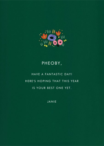 Magical Birthday - Birthday Card by Rifle Paper Co. - Back