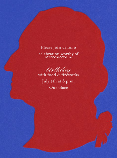 Washington Silhouette - Election Invitation by Paperless Post