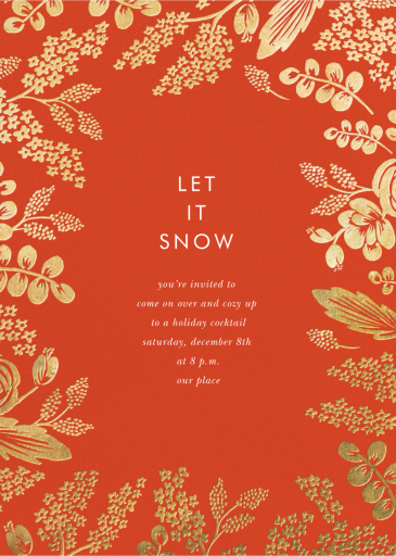 Heather and Lace - Christmas Party Invitation by Rifle Paper Co.