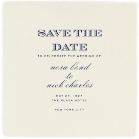 Deckle Cream Smooth - Save the Date by Paperless Post