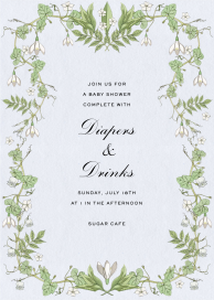 Madagascar Jasmine - Baby Shower Invitation by Stephanie Fishwick