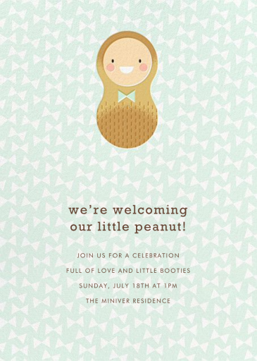 Little Peanut - Baby Shower Invitation by Hello!Lucky