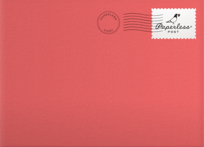 Holly Go Brightly - Paperless Post Envelope