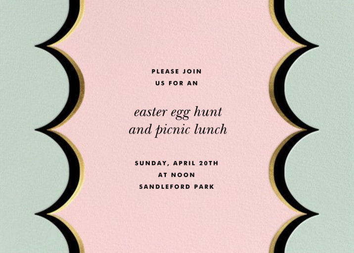 Intarsia Scallop - Easter Invitation by kate spade new york