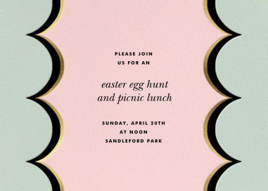 Intarsia Scallop - Easter Invitation by kate spade new york