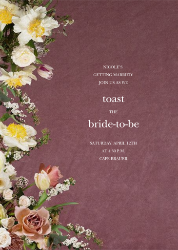 Messidor - Bridal Shower Invitation by Putnam & Putnam