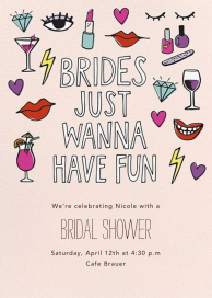 Brides Wanna - Bridal Shower Invitation by Paper Source