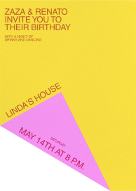 Color Fold - Birthday Invitation by Both