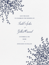 Forsythia Sprig (Save The Date) by Crane & Co.