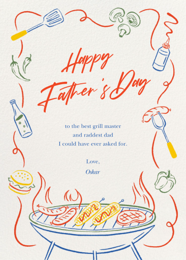 Grillin and Chillin - Father's Day Card by Paperless Post