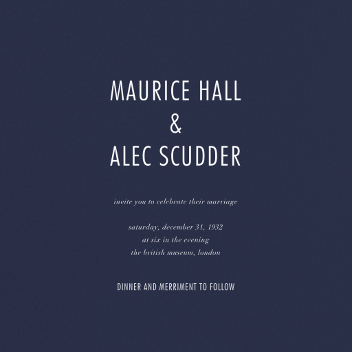 Navy - Wedding Invitation by Paperless Post