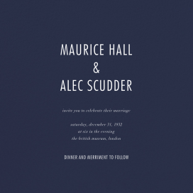 Navy - Wedding Invitation by Paperless Post