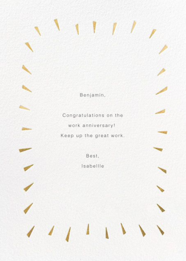 Éclat - Work Anniversary Card by Paperless Post