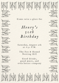 Party Border by Carly Kuhn