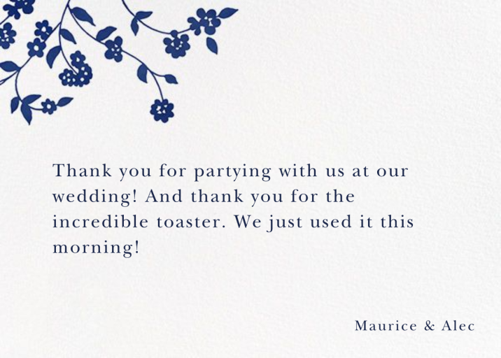 Floral Trellis II - Thank You by Oscar de la Renta