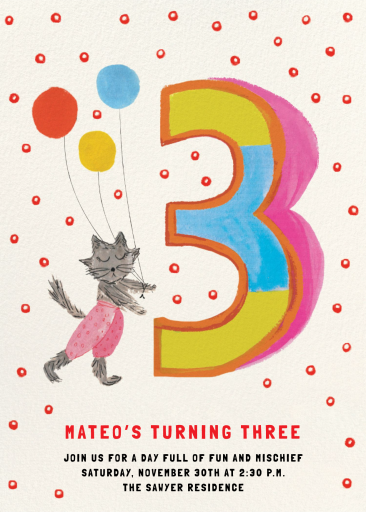 Birthday Critters - Birthday Invitation by Mr. Boddington's Studio