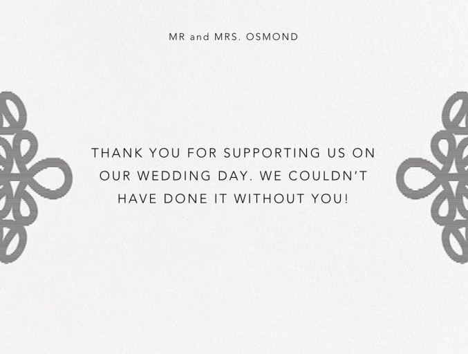 Love Knots (Thank You) - Stationery by Oscar de la Renta