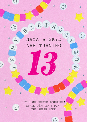 Friendship Bracelet - Birthday Invitation by Paperless Post
